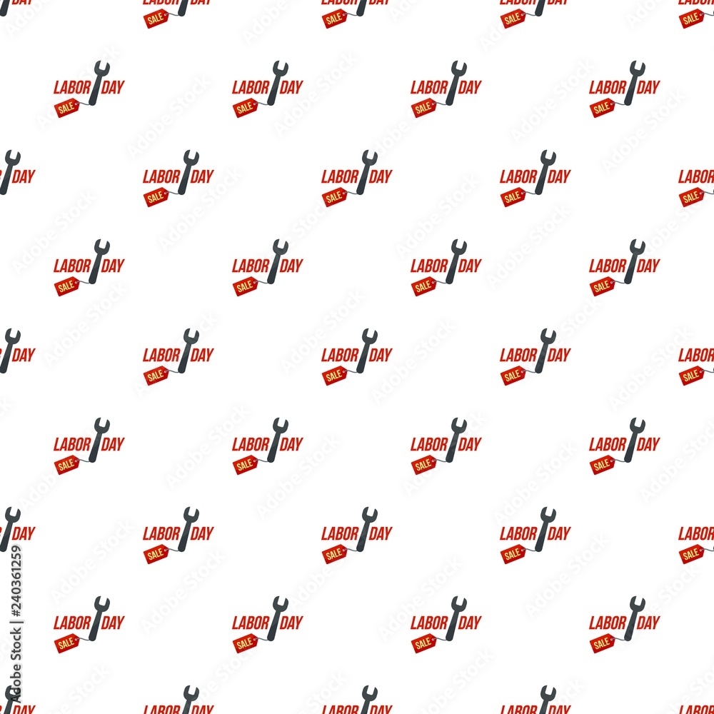 Poster key tool labor sale pattern seamless vector repeat for any web design