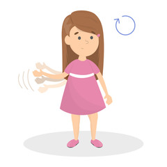 Autism sign for parent. Mental health disorder