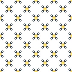 Happy labor day keys pattern seamless vector repeat for any web design