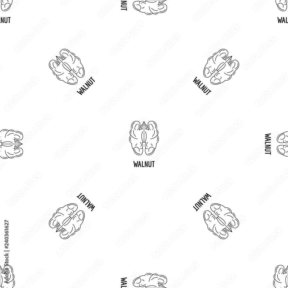 Aufkleber walnut icon. outline illustration of walnut vector icon for web design isolated on white background