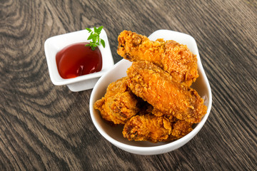 Crispy chicken wings