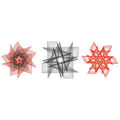 Holiday patterns of stars and flowers for gifts ground