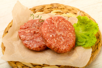 Raw cutlet