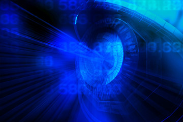 Abstract big data background. Big data illustration digital information. data stream 