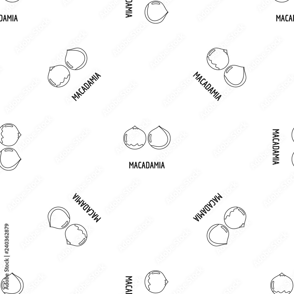 Poster macadamia icon. outline illustration of macadamia vector icon for web design isolated on white backg