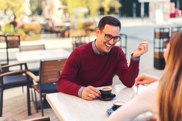 Couple at cafe