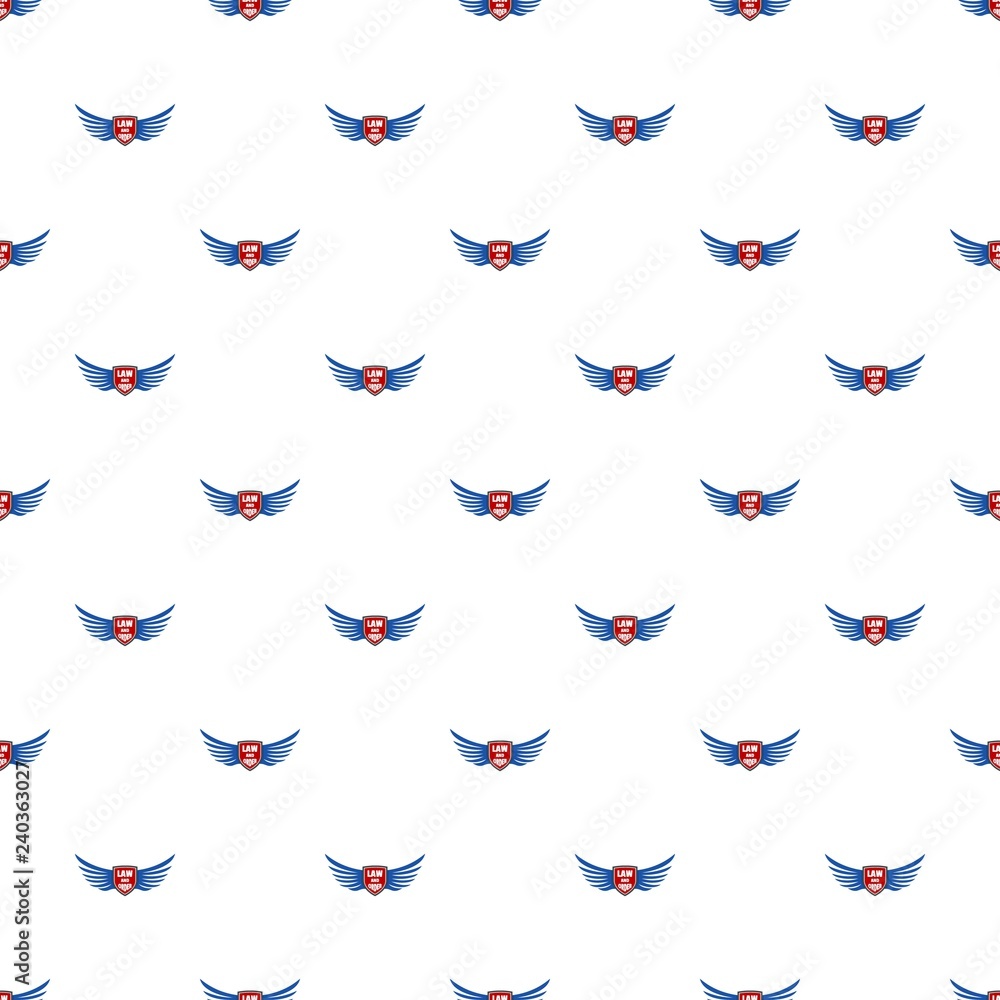 Poster usa law and order pattern seamless vector repeat for any web design