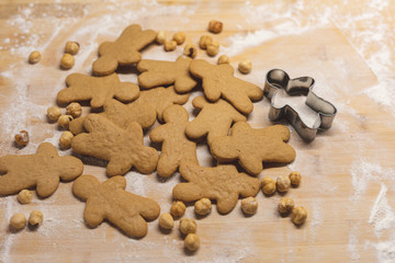 Homemade hazelnut cookies