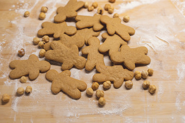 Homemade hazelnut cookies