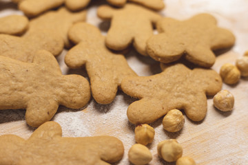 Homemade hazelnut cookies
