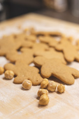 Homemade hazelnut cookies