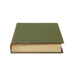 Book vintage isolated lie on white background