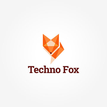 Abstract Geometry Fox Logo Sign Symbol Icon