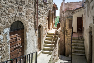 Fototapeta na wymiar Romantic streets of Pitigliano old town