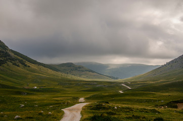 Landscape view of mountain Bjelasnica in Bosnia and Herzegovina.