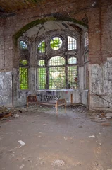Cercles muraux Ancien hôpital Beelitz Ruines de Beelitz-Heilstätten Lieu perdu Berlin Brandebourg  