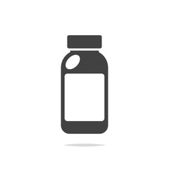 Obraz premium Vial bottle icon vector isolated