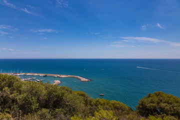 Naklejka premium View of the bay in the Mediterranean near Valencia, Spain