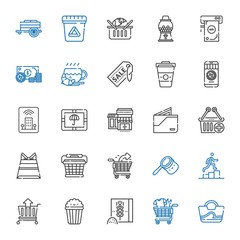 bag icons set