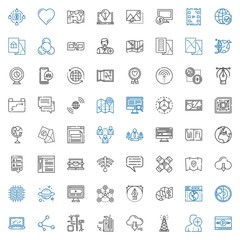 network icons set