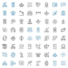 Fototapeta premium talk icons set