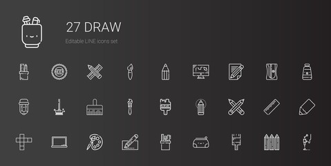 draw icons set