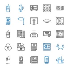print icons set