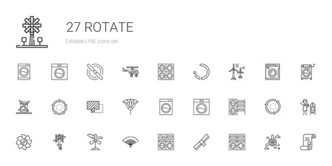 rotate icons set