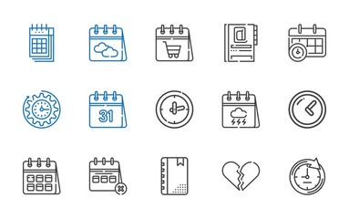 date icons set
