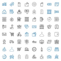 retail icons set