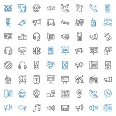 speaker icons set