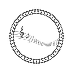 Music note Icon Vector. Simple flat symbol. Perfect Black pictogram illustration on white background.