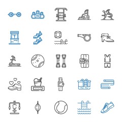 fitness icons set