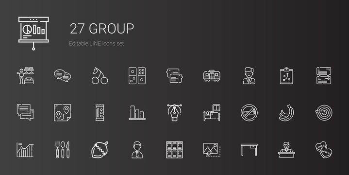 group icons set
