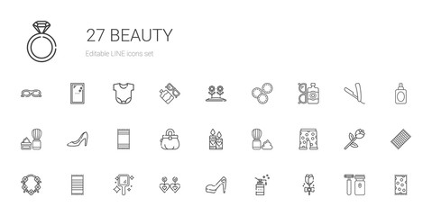 beauty icons set