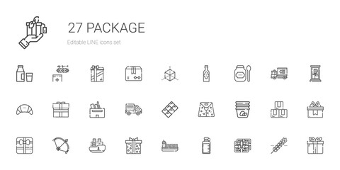 package icons set