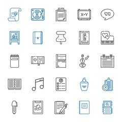 note icons set
