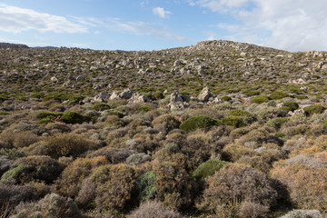 Fototapeta na wymiar Mountain landscape in Crete, Greece.