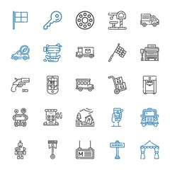 car icons set