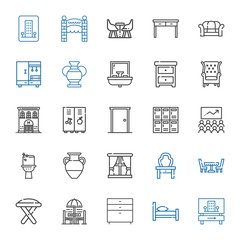 room icons set