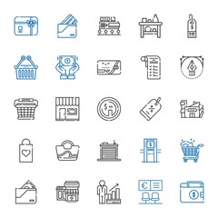 commerce icons set