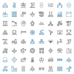 Fototapeta premium industrial icons set