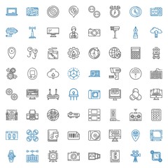 digital icons set