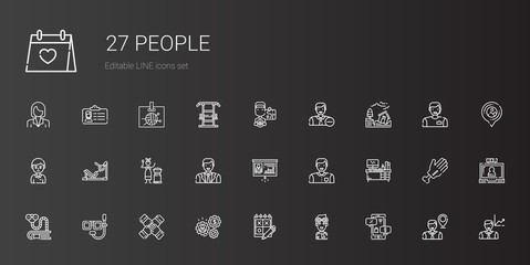 people icons set
