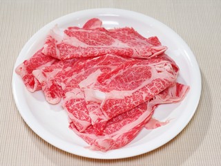 シャブシャブ用の牛薄切り肉