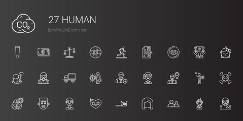 human icons set