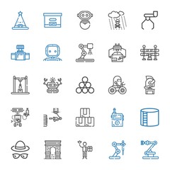 industrial icons set