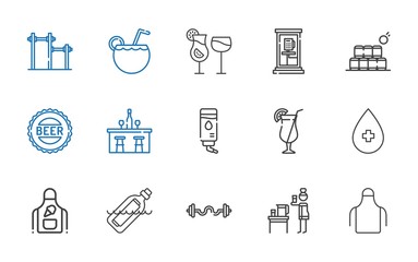 soda icons set