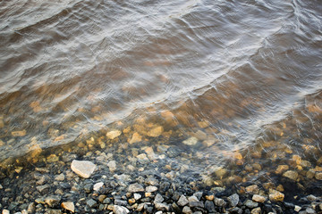 the texture of the water