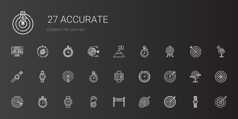 accurate icons set